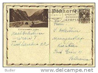 AUSTRIA : 1936 : Travelled Post.Stat. With Postmark Slogan : JEUX OLYMPIQUES,OLYMPICS,BERLIN 1936, - Summer 1936: Berlin