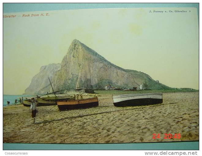 9576 GIBRALTAR  ROCK FROM N.E      AÑOS / YEARS / ANNI  1910 - Gibilterra