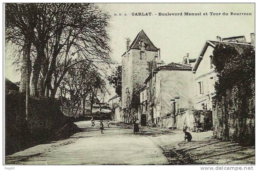 D46 - SARLAT  -  Boulevard Manuel Et Tour Du Bourreau - Sarlat La Caneda