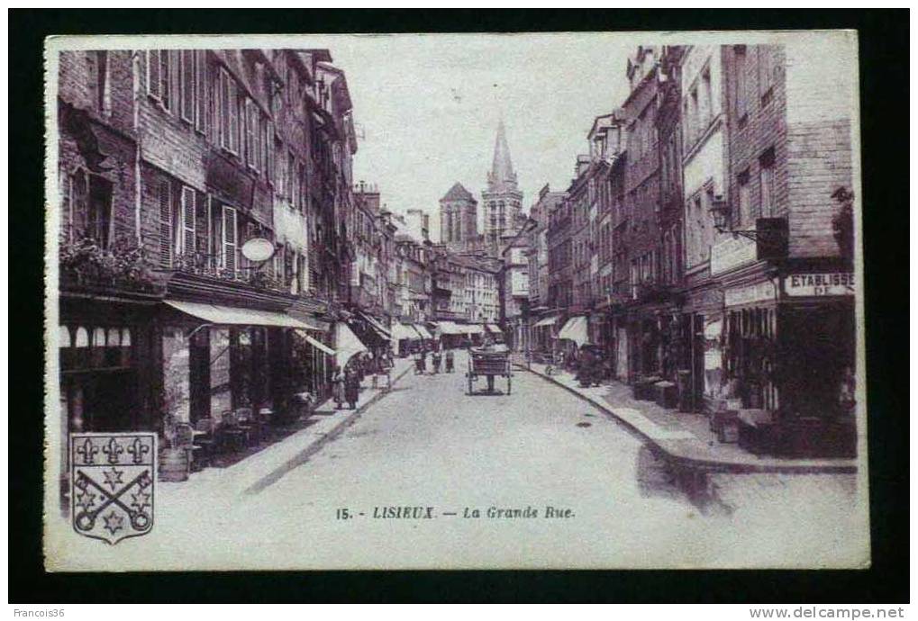 LISIEUX - La Grande Rue  - 1931 - CPA Animée - Lisieux