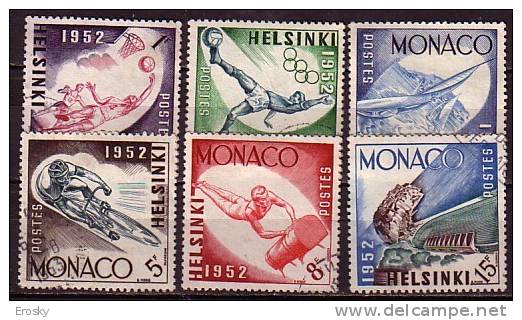 Q6641 - MONACO Yv N°386/91 - Used Stamps
