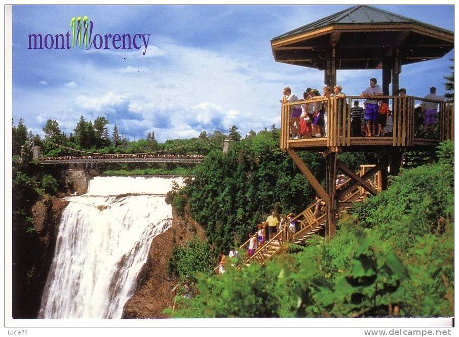 MONTMORENCY -  La Chute MONTMORENCY Vue D´un Des Belvédères - Chutes Montmorency