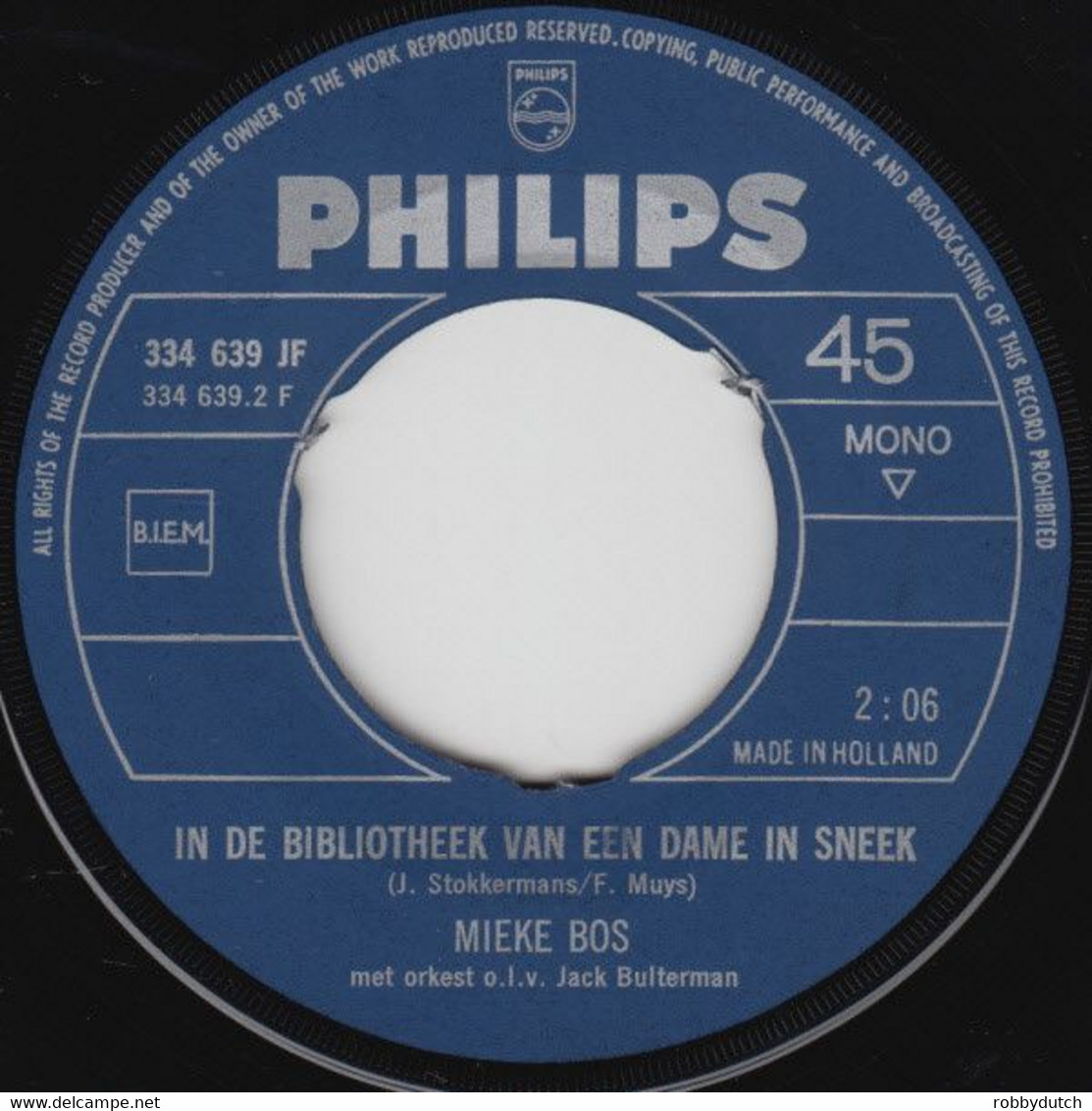 * 7" * MIEKE BOS - DAT HEB JE GELEZEN (Holland 1968 Ex-!!!) - Andere - Nederlandstalig