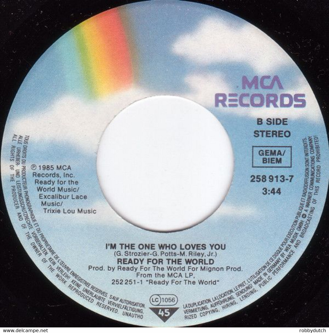 * 7" * READY FOR THE WORLD - OH SHEILA (Germany 1985) - Soul - R&B