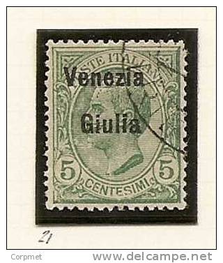 ITALIA - VENEZIA GIULIA - 1918 Sassone # 21 -  VF USED - Vénétie Julienne