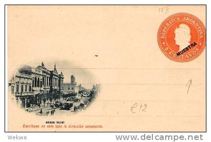 Arg105 ARGENTINIEN - / Bild-GA. Strasse Mit Pferdewagen, Muster/ Specimen - Ganzsachen