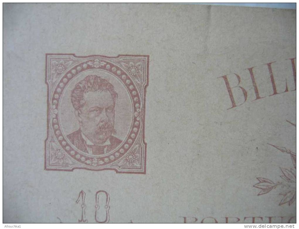 1888 MARCOPHILIE LETTRE ENTIER POSTAL :DU PORTUGAL  CORREO -PORTO DU 13-JAN-1888 POUR LISBOA - Postmark Collection