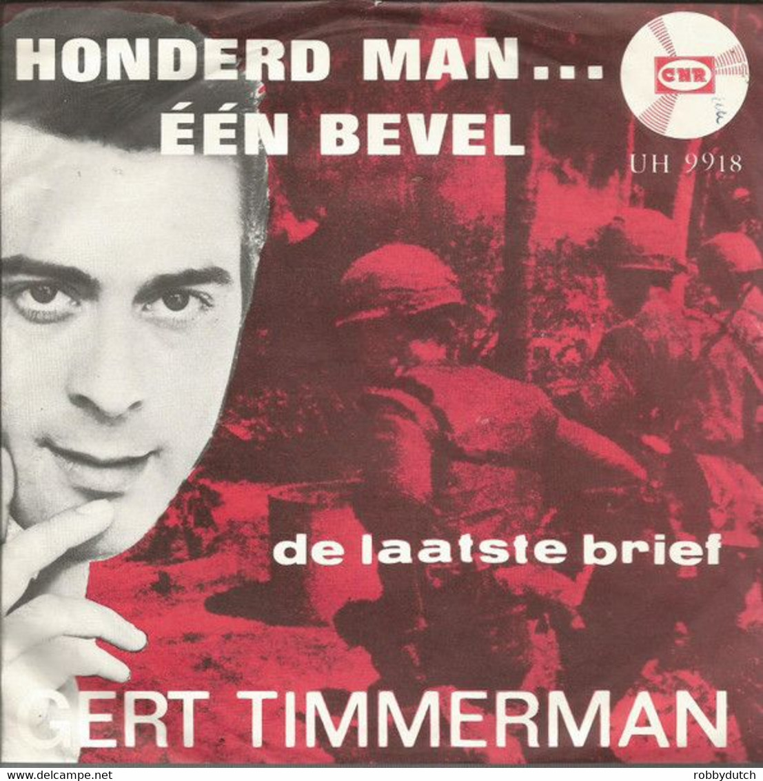 * 7" * GERT TIMMERMAN - HONDERD MAN...ÉÉN BEVEL (Holland 1967) - Other - Dutch Music