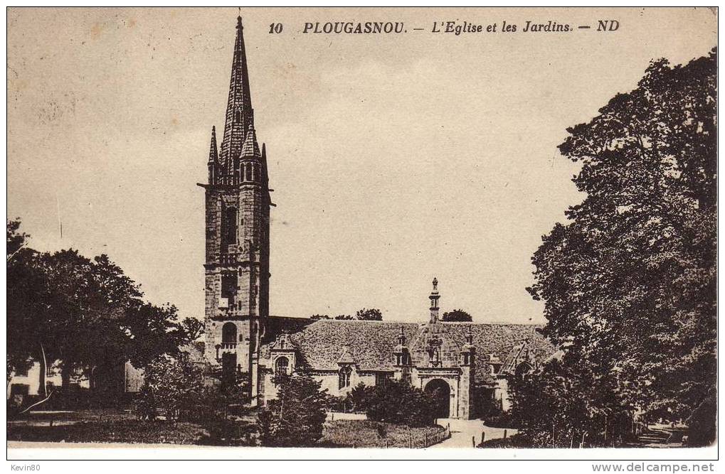 29 PLOUGASNOU L'Eglise Et Les Jardins - Plougasnou