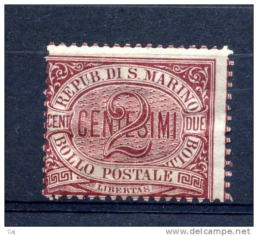 Saint Marin  -  1895  :  Yv  26  * - Unused Stamps