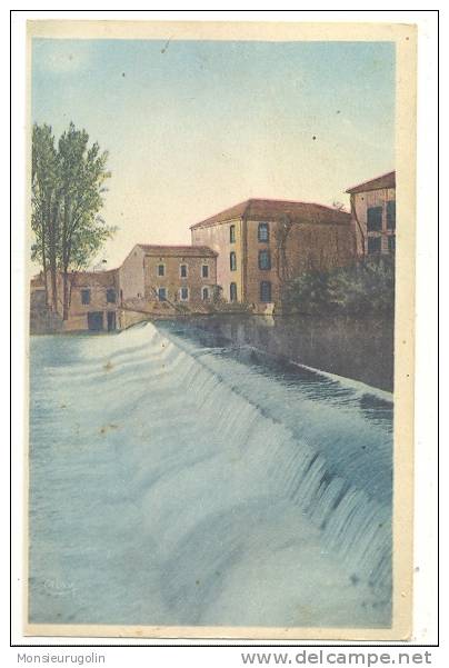 81 )) LABRUGUIERE, Usine Et Barrage Sur Le Thoré, Colorisée, Ed J Salvan ** - Labruguière