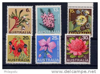 Australie 1968, Emblèmes Des Etats  (fleurs)  367 / 72 Neuve Complète - Neufs