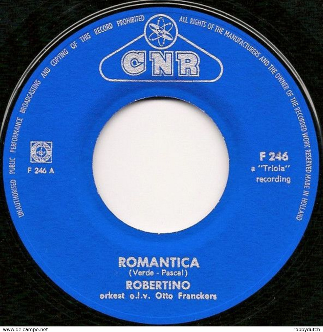 * 7" * ROBERTINO - ROMANTICA / LETTERA A PINOCCHIO (Holland 196?) - Otros - Canción Italiana