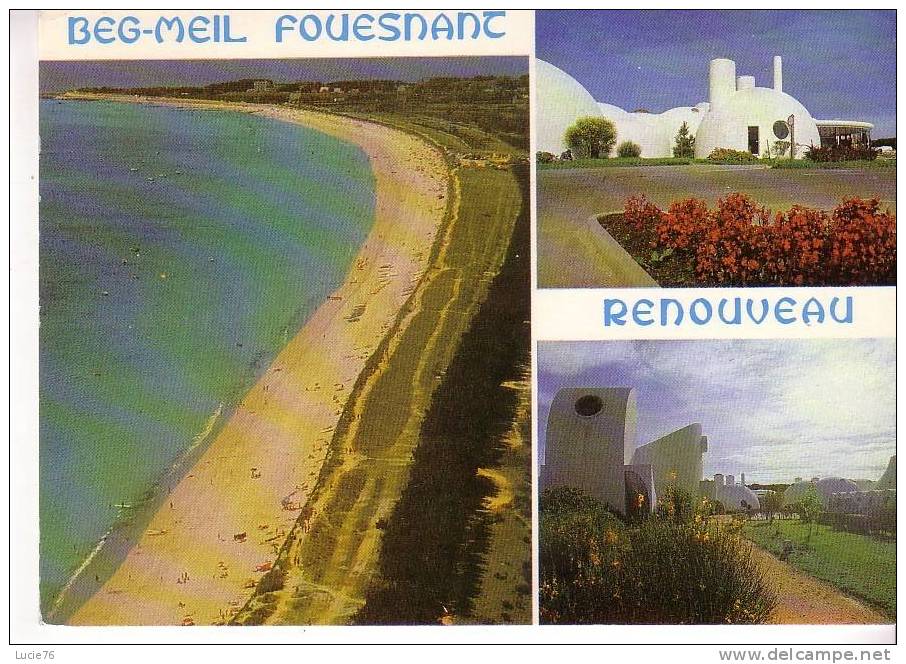 FOUESNANT -  BEG MEIL  -  Le Renouveau Et La Plage Jusqu´à La Pointe De MOUSTERLIN  - 3 Vues - Beg Meil