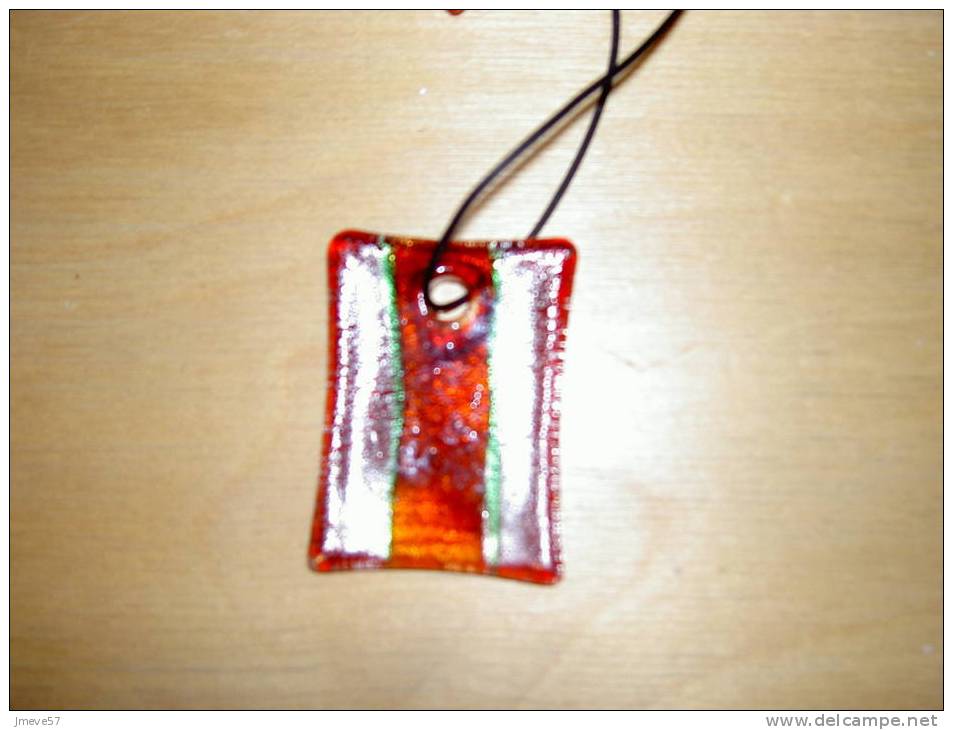 Bijoux, Pendentif, Collier, En Verre De Murano - Pendants