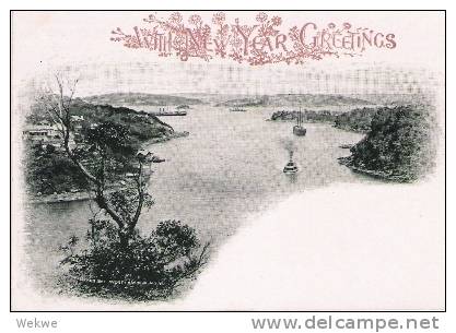 NSW070/ Weihnachten/X-mas 1898. Sydney Harbour (Hafen) - Entiers Postaux