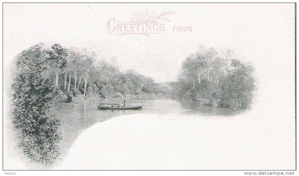 NSW074/ Grusskarte/Greetings 1897. Inscription Antique - Enteros Postales