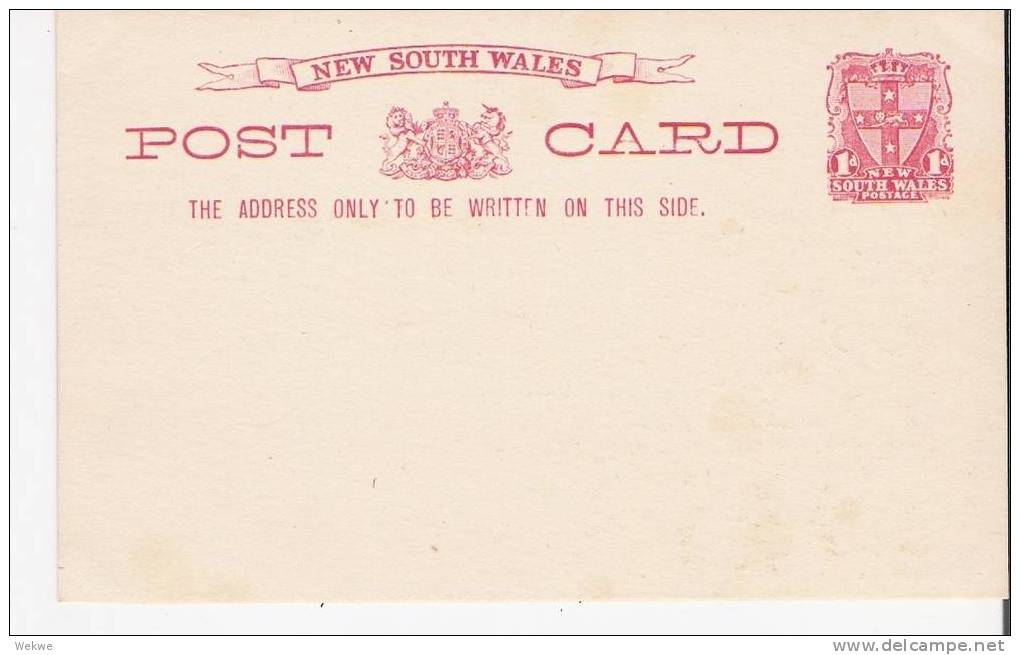 NSW076/ Grusskarte/Greetings 1897 Sydney G.P.O. (Hauptpost) - Enteros Postales