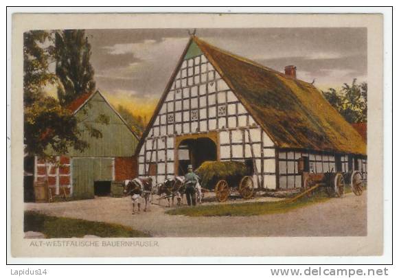 D 870 CPA ALLEMAGNE ALT WESTFALISCHE BAUERNHAUSER - Farms