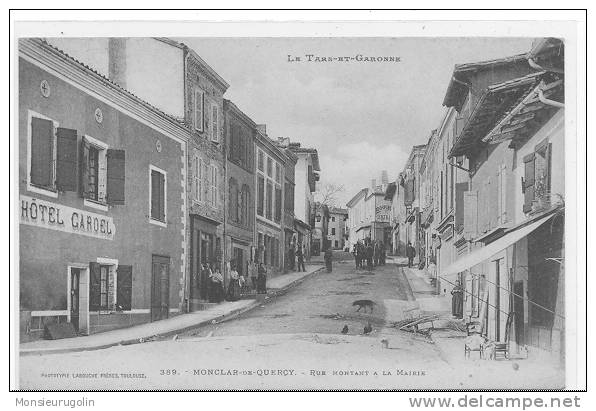 82 )) MONTCLAR DE QUERCY, Rue Montant à La Mairie, N° 389, Labouche édit, ANIMEE - Montclar De Quercy