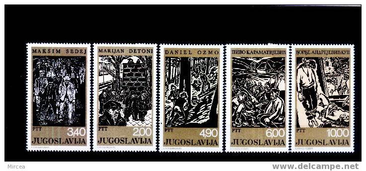 C2492 - Yougoslavie 1978 - Yv.no.1643/7 Neufs** - Unused Stamps