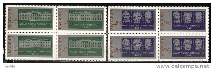 BULGARIA / BULGARIE - 1971 - Licee De La Bolgrad - Bl De 4 ** - Neufs