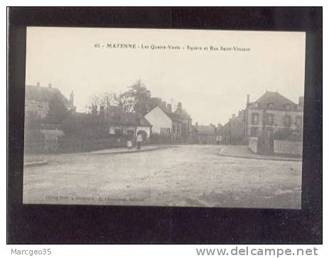 30084 Mayenne Les 4 Vents Squre & Rue St Vincent édit.chouasnet N° 66  Belle Carte - Mayenne