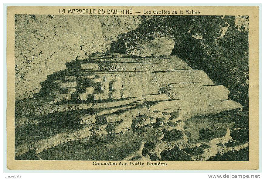 Les Grottes De LA BALME - Cascade Des Petits Bassins  -  Très Belle CPA - La Balme-les-Grottes