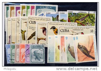 Cuba ** Ø Oiseaux Séries Compl Yvert: N° 1226 /32 -- 1540 / 48 **2046 / 48   2316 / 21  3044 / 49,  Birds Ucelli Vögel - Neufs