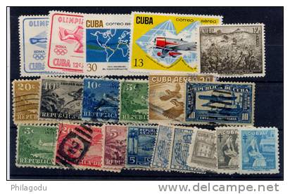 Cuba, Lot Poste Aérienne Et Bienfaisance Cote > 15 E - Lots & Serien