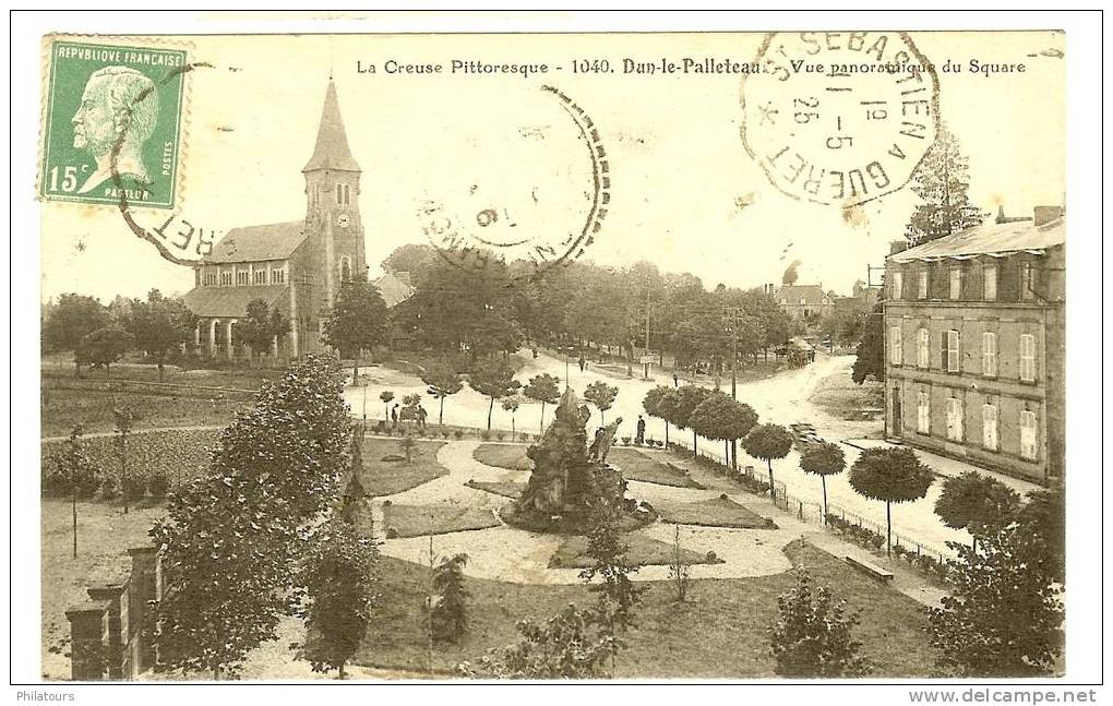 DUN LE PALESTEL  -   Vue Panoramique Du Square - Dun Le Palestel