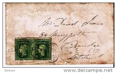 NSW097/ Paar Three Pence, Victoria Mit Diadem - Covers & Documents