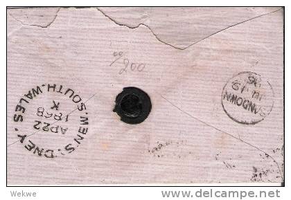 NSW088/ St. Leonards-Isle Of Wright 1868, Stamp Well Centered - Briefe U. Dokumente