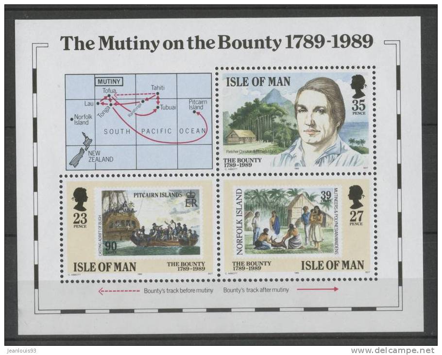 ILE DE MAN - BOUNTY - BLOC 11 -  NEUF ** LUXE - MNH - Schiffahrt