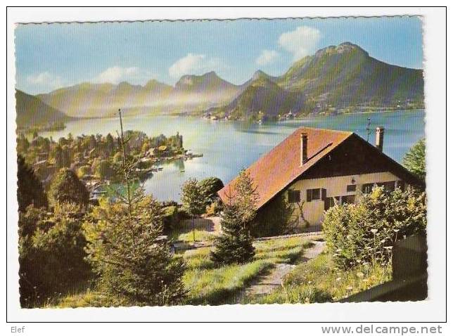 TALLOIRES  (Haute-Savoie, 74):  Et Le Lac D'Annecy; Maison Particulière   ; Années 60 ; TB - Talloires