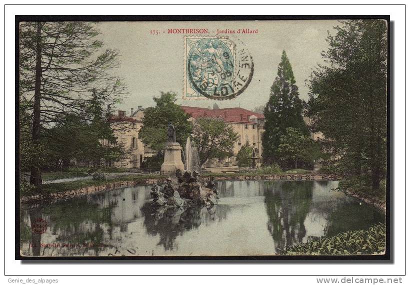 42 MONTBRISON, Jardin D'Allard, CPA Colorisée, Ed AB&C Nancy, Nelles Galeries, Voyagé En 1905 - Montbrison