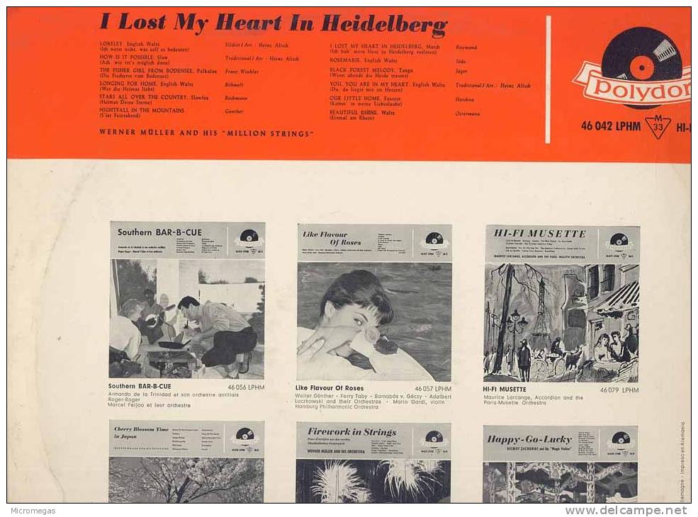 I Lost My Heart In Heidelberg - Otros - Canción Alemana