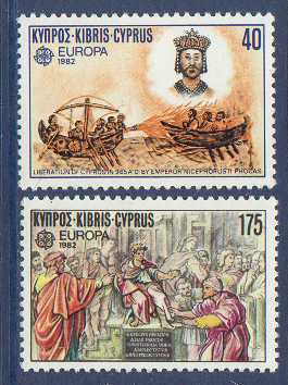 CEPT / Europa 1982 Chypre N° 561-562 ** Faits Historiques - Histoire - 1982