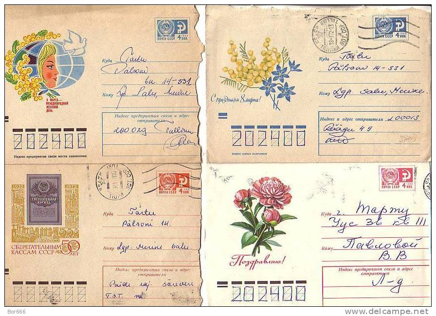 2nd Choice USSR Postal Covers 1970/73 - Storia Postale