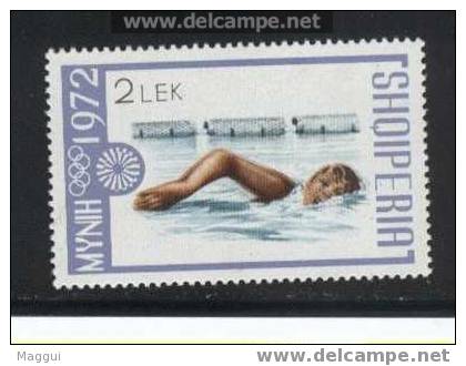 ALBANIE   N° 1379 * *   JO 1972   Natation - Zwemmen