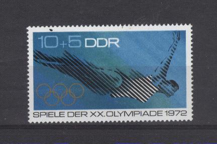 DDR   N° 1441 * *  JO 1972  Natation - Nuoto