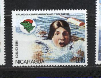 NICARAGUA   N°1196 **  Natation - Swimming