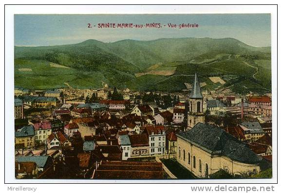 CPA SAINTE MARIE AUX MINES VUE GENERALE - Sainte-Marie-aux-Mines