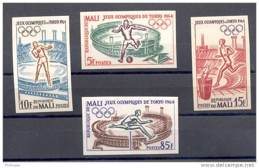 MALI, OLYMPIC GAMES 1964, IMPERFORATED SET, NEVER HINGED - Summer 1964: Tokyo