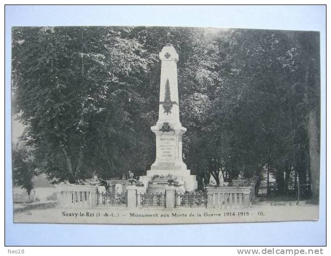 Neuvy Le Roi, Monument Aux Morts De La Guerre 1914/1918 - Neuvy-le-Roi