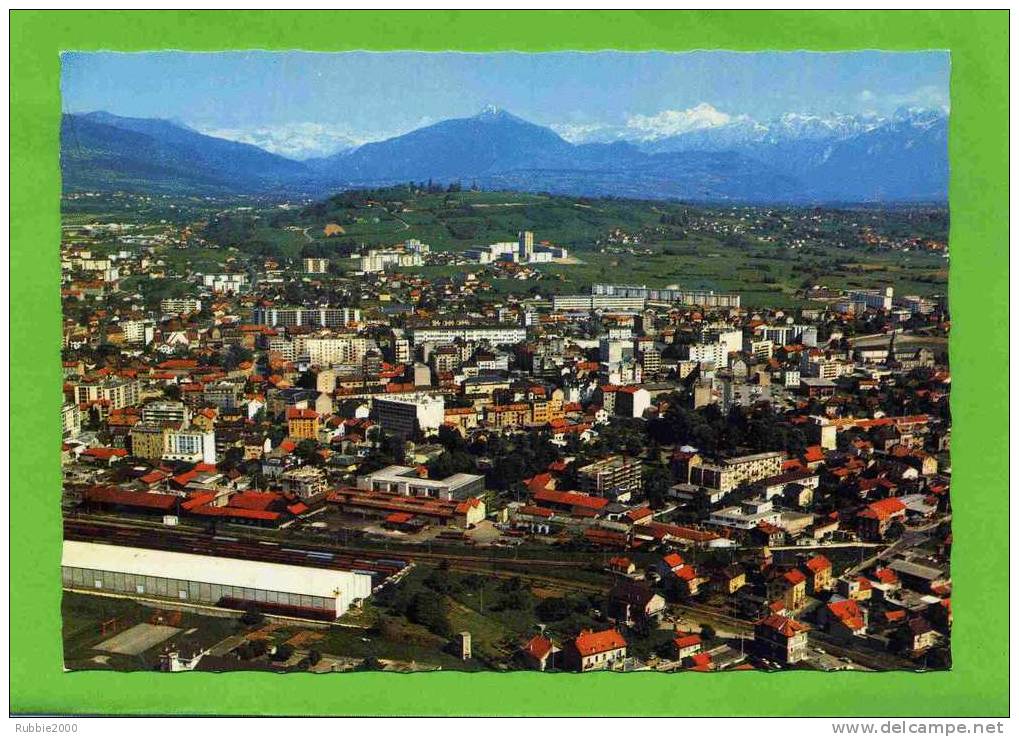 ANNEMASSE VUE GENRALE EN SECOND PLAN LE MOLE ET LE MONT BLANC CARTE EN BON ETAT - Annemasse