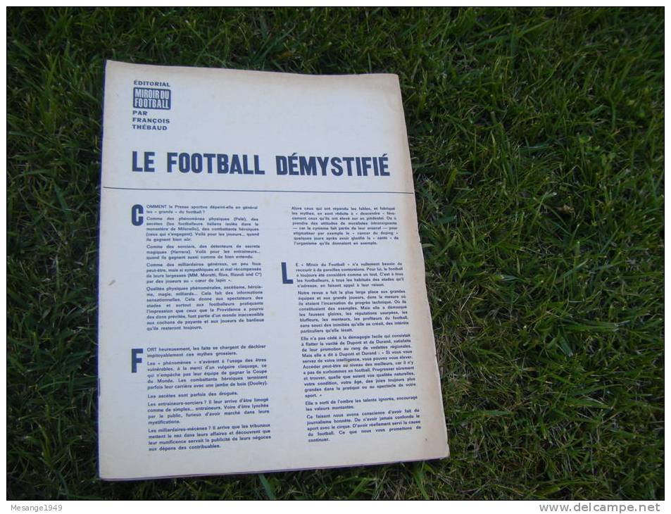 Miroir Du Football N°53---philippe Potier-combin-robien-le Scandale De Bologne Et Le Calcio--2136 - Autres & Non Classés