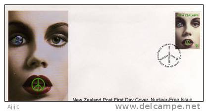 FDC.  Nuclear Free New-Zealand.  # 1405 >  PRIX REDUIT! - Atomo