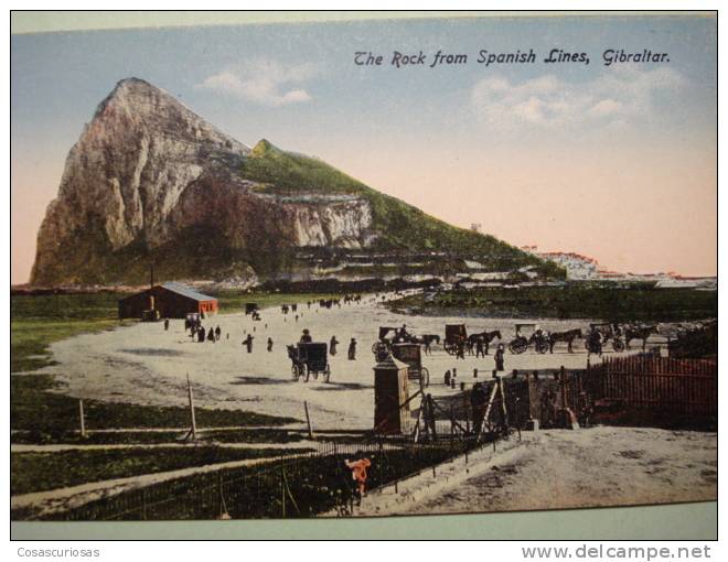 7994 GIBRALTAR  THE ROCK FROM THE SPANISH LINES   AÑOS / YEARS / ANNI  1910 - Gibraltar