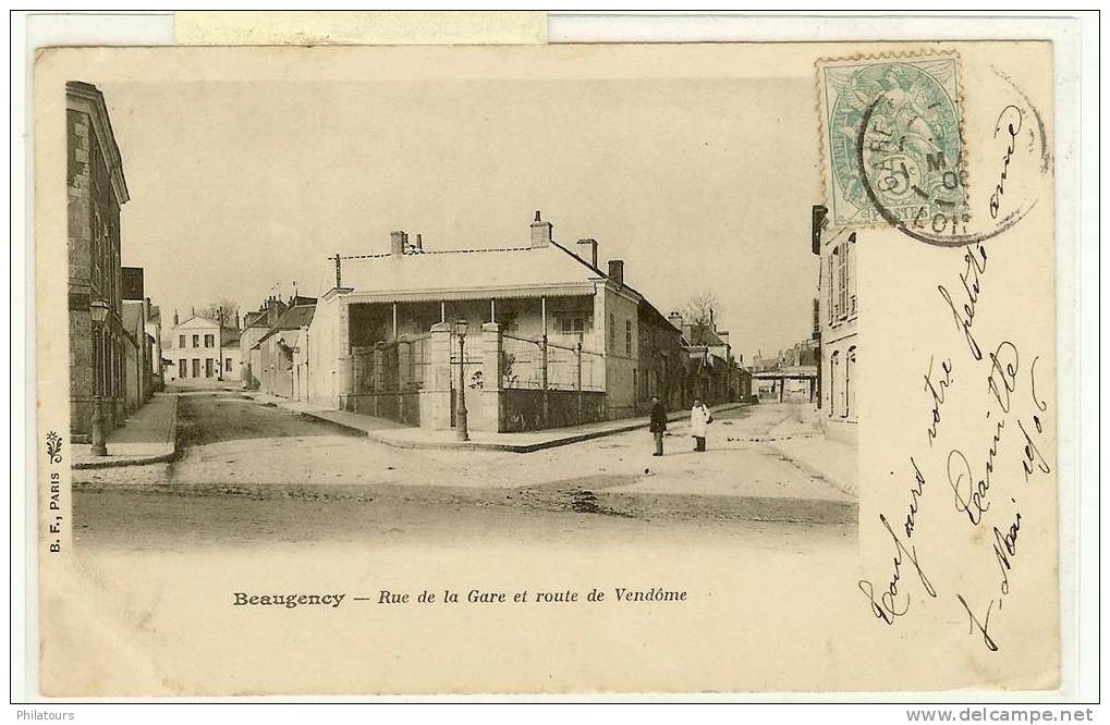 BEAUGENCY  -  Rue De La Gare Et  Route  De Vendôme - Beaugency